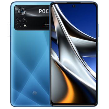 Смартфон Xiaomi Poco X4 Pro 5G 256Gb 8Gb синий моноблок 3G 4G 2Sim 6.67" 1080x2400 Android 11 108Mpix 802.11 a/b/g/n/ac NFC GPS GSM900/1800 GSM1900 TouchSc Protect A-GPS microSD max1024Gb