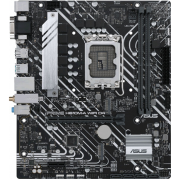 Материнская плата ASUS PRIME H610M-A WIFI D4, LGA1700, B610, 2*DDR4, 4*SATA, 2*M.2, 2*USB 3.2, 4*USB 2.0, 1*PCIx16, 1*PCIx1, HDMI+DP+D-Sub, mATX; 90MB1C80-M0EAY0