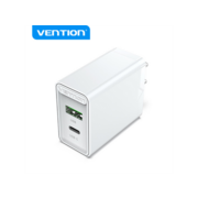 Зарядное устройство Vention 2-port USB(A+C) Wall Charger (18W/20W) EU-Plug White