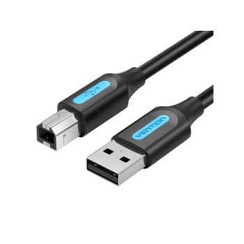 Переходник Vention USB 2.0 A Male to B Male Cable 2M Black PVC Type