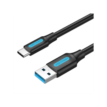 Переходник Vention USB 3.0 A Male to C Male Cable 1M Black PVC Type