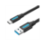 Переходник Vention USB 3.0 A Male to C Male Cable 1M Black PVC Type