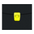 Портфель Бюрократ Black Opal BLPP01YEL 1 отдел. A4 пластик 0.7мм черный/желтый