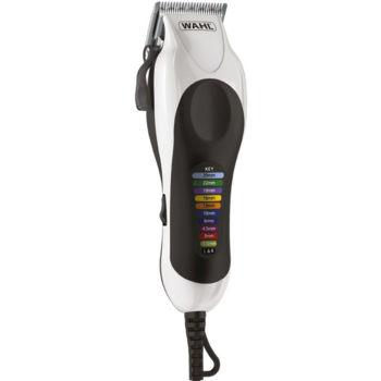 Машинка для стрижки Wahl Color Pro Plus белый/серебристый (насадок в компл:10шт)