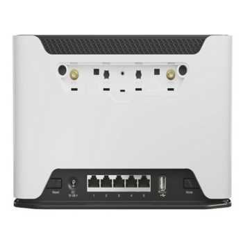 Точка доступа MikroTik Chateau LTE12 kit with 716MHz four core CPU, 256MB RAM, 5 x Gigabit LAN, two wireless interfaces (built-in 2.4Ghz 802.11b/g/n two chain wireless with integrated antennas, built-in 5Ghz 802.11