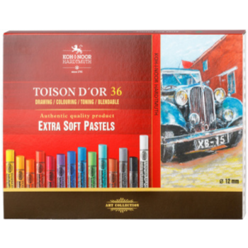 Пастель сухая Koh-I-Noor Toison D or Extra Soft 8555 8555036001KZ круглые 36цв. картон.кор.