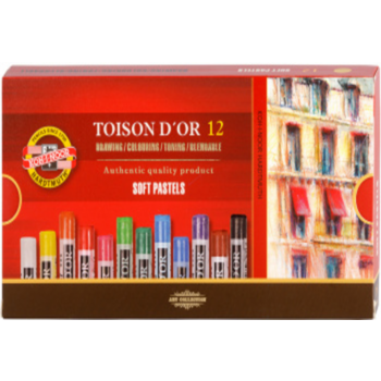 Пастель сухая Koh-I-Noor Toison D or Soft 8512 8512012005KS круглые 12цв. картон.кор.