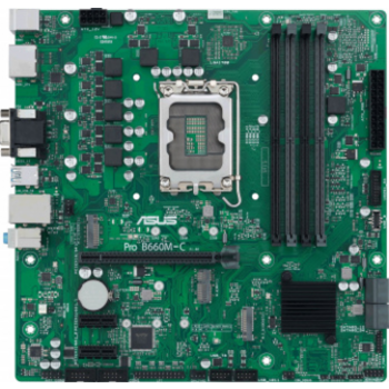 Материнская плата ASUS PRO B660M-C-CSM, LGA1700, B660, 4*DDR5, D-sub+2*DP+HDMI, SATA 6.0, M.2, RAID, USB 3.2*2, USB 2.0*2, mATX; 90MB1AT0-M0EAYC