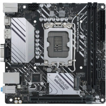 Материнская плата ASUS PRIME H610I-PLUS D4-CSM, LGA1700, B610, 2*DDR4, 4*SATA, 1*M.2, 2*USB 3.2, 2*USB 2.0, 1*PCIx16, HDMI+DP+D-SUB, mITX; 90MB1B20-M0EAYC