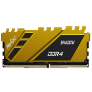 Модуль памяти Netac Shadow DDR4-3600 8G C18 Yellow UDIMM 288-Pin DDR4 / PC PC4-28800 1.35V XMP Радиатор