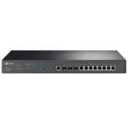 Сетевое оборудование TP-Link ER8411, SafeStream™ гигабитный мульти-WAN VPN-роутер, 2 порта SFP+ 10 Гбит/с (1 порт WAN, 1 порт WAN/LAN), 1 гигабитный SFP-порт WAN/LAN, 8 гигабитных портов WAN/LAN RJ45, 2 порта USB
