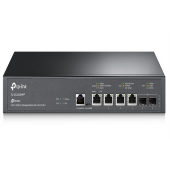 Сетевое оборудование TP-Link TL-SX3206HPP, JetStream™ 6-портовый управляемый коммутатор с 4 портами PoE++ 10GBase-T и 2 слотами SFP+ 10GE уровня 2+