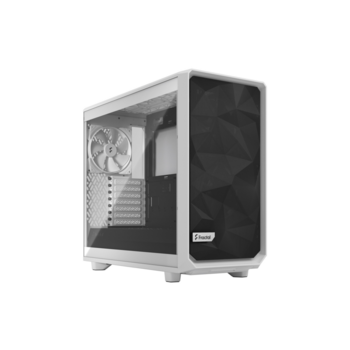 Корпус ПК без блока питания Корпус ПК без блока питания/ Case Fractal Design Meshify 2 Lite TG Clear Tint, Midi-Tower, 3x140mm, 2xUSB-A 3.2 E-ATX, ATX, mATX, mITX White