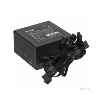 Блок питания 400W Deepсool PF400 (ATX, 80+, APFC, 20+4P, 2xPCIe 6+2P, 2хMolex, 6xSATA, 12cm fan) (R-PF400D-HA0B-EU)