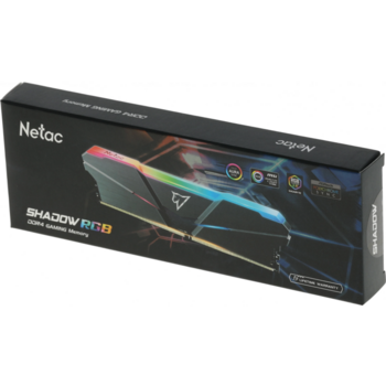 Память DDR4 16GB 3200MHz Netac NTSRD4P32SP-16E Shadow RGB RTL Gaming PC4-25600 CL16 DIMM 288-pin 1.35В single rank с радиатором Ret