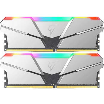 Оперативная память Netac Shadow RGB 16GB (2x8GB) DDR4-3600 (PC4-28800) C16 16-18-18-38 1.35V XMP Dual DIMM Kit Silver