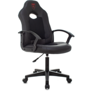 Кресло игровое Zombie 11LT Black черный текстиль/эко.кожа крестовина пластик черный