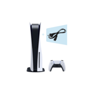 Игровая консоль PlayStation 5 CFI-1000A белый/черный +кабель