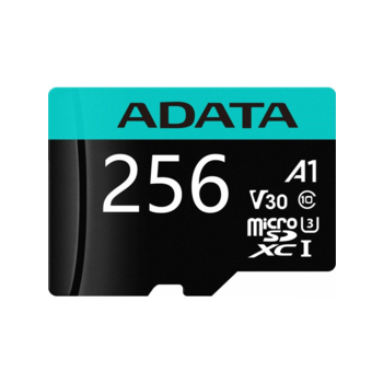 Флеш карта microSDHC 256Gb Class10 A-Data AUSDX256GUI3V30SA2-RA1 Premier Pro + adapter