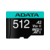 Флеш карта microSDHC 512Gb Class10 A-Data AUSDX512GUI3V30SA2-RA1 Premier Pro + adapter