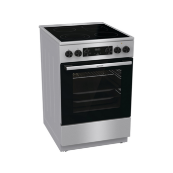Плита GORENJE Плита GORENJE/ Стеклокерамическая плита, Цвет: Нержавеющая сталь, Материал дверцы: Стеклянная дверца, GentleClose: шарнир с плавным закрыванием дверцы духовки, Тип духовки: Мультифункциональная духовка, Стеклокерамическая варочная панель, Ко