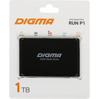 носитель информации SSD Digma 1Tb SATA3 DGSR2001TP13T Run P1 2.5"