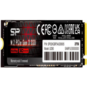 Накопитель SSD Silicon Power PCIe 3.0 x4 2TB SP02KGBP34UD8005 M-Series UD80 M.2 2280