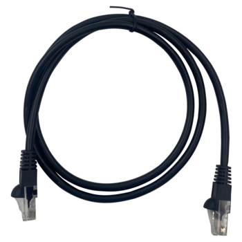 Патч-корд Buro UTP 4 пары cat5E CCA molded 1м черный RJ-45 (m)-RJ-45 (m)