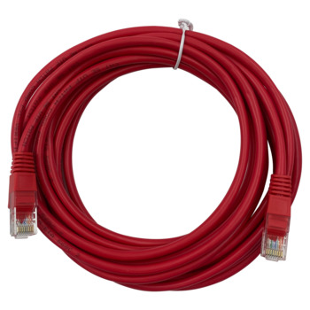 Патч-корд Buro UTP 4 пары cat5E CCA molded 5м красный RJ-45 (m)-RJ-45 (m)