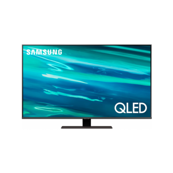 Телевизор QLED Samsung 50" QE50Q80AAUXRU Series 8 темно-серебристый 4K Ultra HD 60Hz DVB-T2 DVB-C DVB-S2 USB WiFi Smart TV (RUS)