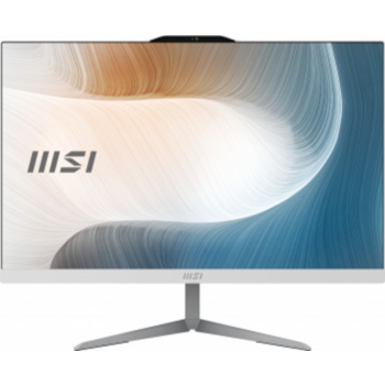 Моноблок MSI Modern AM242 12M-069XRU 23.8" Full HD i3 1215U (1.2) 8Gb SSD250Gb Iris Xe noOS GbitEth WiFi BT 120W клавиатура мышь Cam белый 1920x1080