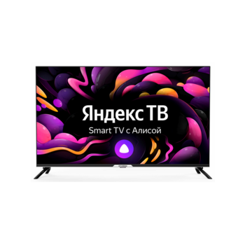 Телевизор LED Hyundai 50" H-LED50BU7003 Яндекс.ТВ Frameless черный 4K Ultra HD 60Hz DVB-T DVB-T2 DVB-C DVB-S DVB-S2 USB WiFi Smart TV