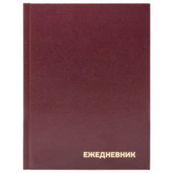 Ежедневник Buro A5 недатир. бумвинил 160л линейка бордовый