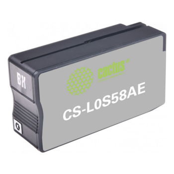 Картридж струйный Cactus CS-L0S58AE 953 черный пигментный (30мл) для HP OJ 7720 Pro/7730/7740/8210 с чипом