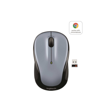 Мышь беспроводная Logitech M325 Light Silver (серая, оптическая, 1000dpi, 2.4 GHz/USB-ресивер (Logitech Unifying®), 5 кнопок (горизонтальная прокрутка), 1 батарея типа AA)