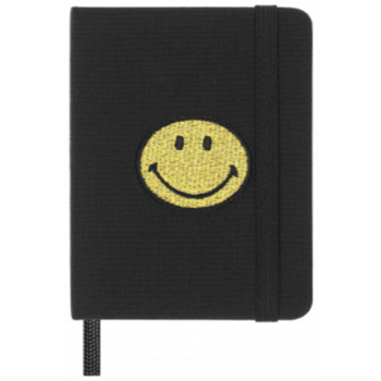 Блокнот Moleskine LE SMILEY LESMILEYXSPLANCLT XS 65х105мм обложка текстиль 160стр. нелинованный твердая обложка подар.кор. черный