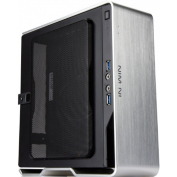 Корпус Inwin BQS696BS IP-AD150A7-2 серебристый 150W miniITX 2xUSB3.0 audio bott PSU