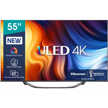 Телевизор LED Hisense 55" 55U7HQ черный 4K Ultra HD 120Hz DVB-T DVB-T2 DVB-C DVB-S DVB-S2 USB WiFi Smart TV (RUS)