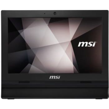 Моноблок MSI Pro 16T 10M-226XRU 15.6" HD Touch Cel 5205U (1.9) 8Gb SSD250Gb HDG CR noOS GbitEth WiFi BT 65W клавиатура мышь Cam черный 1366x768