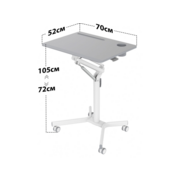 Стол для ноутбука Cactus VM-FDS101B столешница МДФ серый 70x52x105см (CS-FDS101WGY)