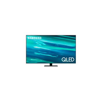 Телевизор QLED Samsung 55" QE55Q80AAUXRU Series 8 черненое серебро 4K Ultra HD 120Hz DVB-T2 DVB-C DVB-S2 WiFi Smart TV (RUS)