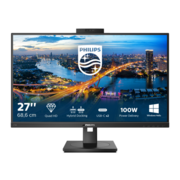 Монитор LCD 27'' 16:9 2560х1440(WQHD) IPS, nonGLARE, 75 Hz, 350 cd/m2, H178°/V178°, 1000:1, 50М:1, 16.7M, 4ms, HDMI, DP, 2xUSB-C, USB-Hub, Height adj, Pivot, Tilt, Swivel, Speakers, Camera, 3Y, Black