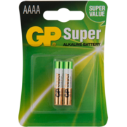 Батарея GP Super Alkaline GP 25A-2CR2 AAAA (2шт) блистер