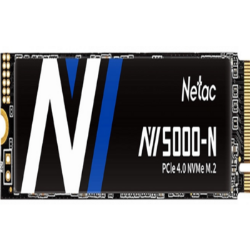 SSD накопитель Netac SSD NV5000-N 500GB PCIe 4 x4 M.2 2280 NVMe 3D NAND, R/W up to 4800/2700MB/s, IOPS(R4K) 200K/440K, TBW 320TB, without heat sink, 5y wty