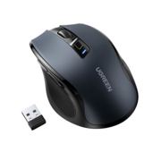 Беспроводная компьютерная мышь UGREEN MU006 (90545) Ergonomic Wireless Mouse 2.4G 4000DPI Silence Design. Цвет: черный