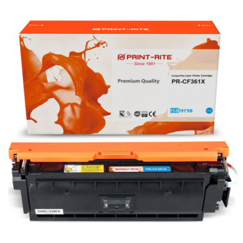 Картридж лазерный Print-Rite TRHGL8CPU1J PR-CF361X CF361X голубой (9500стр.) для HP CLJ M552dn/M553dn/M553N/M553x