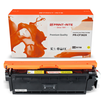 Картридж лазерный Print-Rite TRHGLAYPU1J PR-CF362X CF362X желтый (9500стр.) для HP CLJ M552dn/M553dn/M553N/M553x