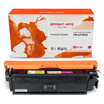 Картридж лазерный Print-Rite TRHGLAYPU1J PR-CF363X CF363X пурпурный (9500стр.) для HP CLJ M552dn/M55