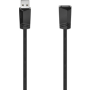 Кабель-удлинитель Hama H-200618 00200618 ver2.0 USB A (m) USB A(f) 0.75м черный