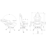 Кресло игровое Cactus CS-CHR-0112BL-M черный эко.кожа с подголов. крестов. черный